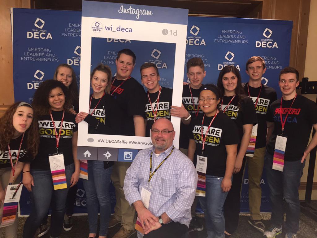 DECA_bradford's tweet photo. SCDC has come to an end! Now get ready for ICDC. #ThanksForTheMemories #WeAreGolden #BradfordDECA #WisconsinDECA http://t.co/kqWmVQyPNr