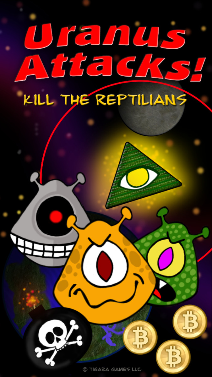 TigaraGames's tweet photo. Kill The #Reptilians! check out #TigaraGames new game #UranusAttacks & get REAL #Bitcoin rewards! #funny #alien #ufo http://t.co/P24J05iVnn