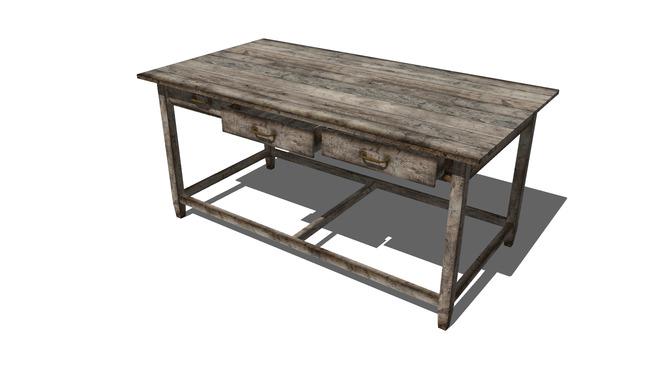 Sketchup On Twitter Rt At 3dwarehouse Old Wooden Table By