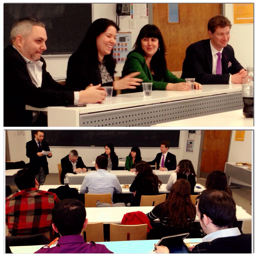 CJPAC's tweet photo. À @UMontreal pour un événement ou on discute les relations publiques et la gestion de crise 101 #Fellow15 @greenberg1 http://t.co/TsyvB5lhJz