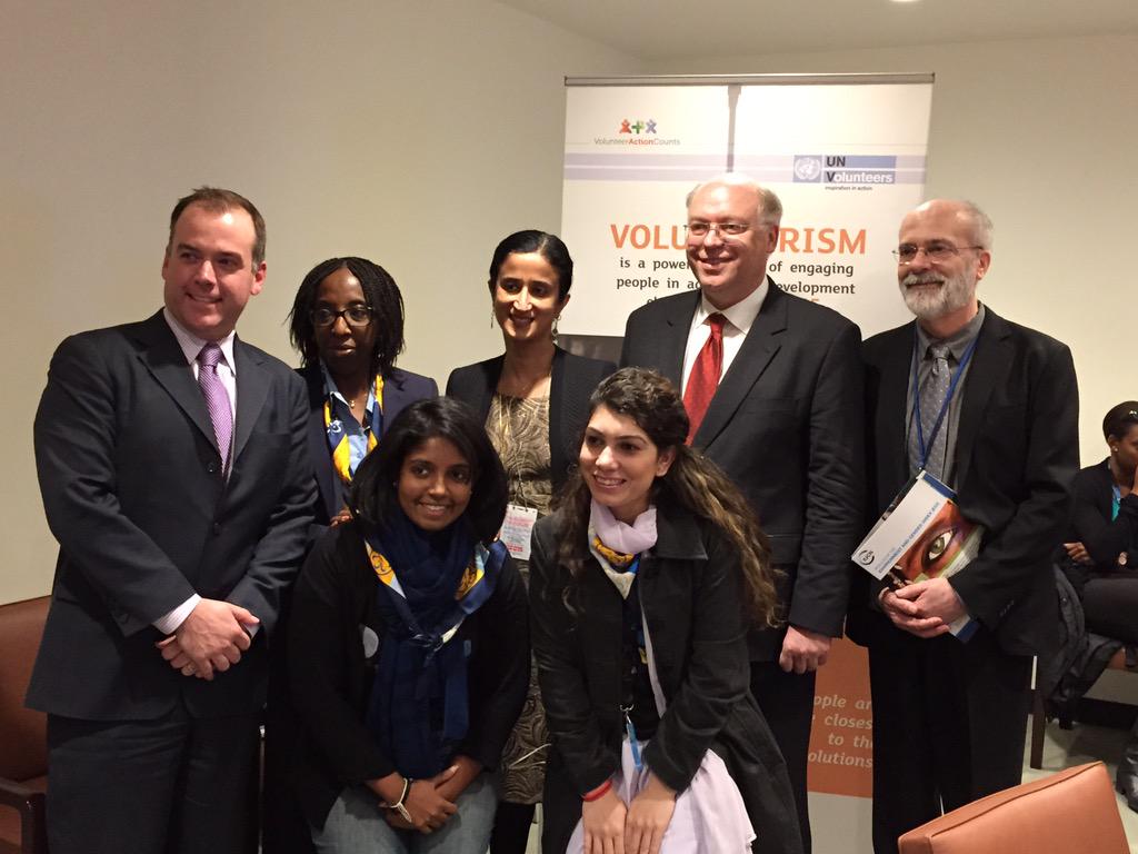 SDGaction's tweet photo. Thx to @UNVolunteers for hosting such a great panel on female involvement in #volunteering for #post2015 #CSW59 http://t.co/38STAIohHr