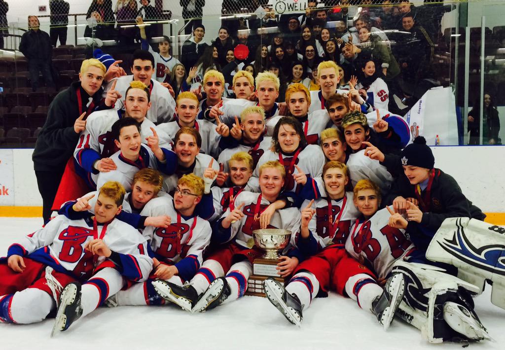 A picture Every hockey player wants to be in. Congrats <a href="/SBAAthletics/">SBA Athletic Council</a> Ontario HS Champs. #team