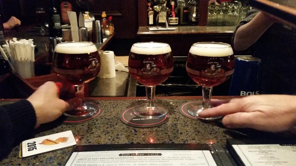 algattullo's tweet photo. We have arrived. Starting off with a #grumpymonk @SamuelAdamsBeer @ParagonTap @CraftBeerGM http://t.co/eYJBxDvVMO
