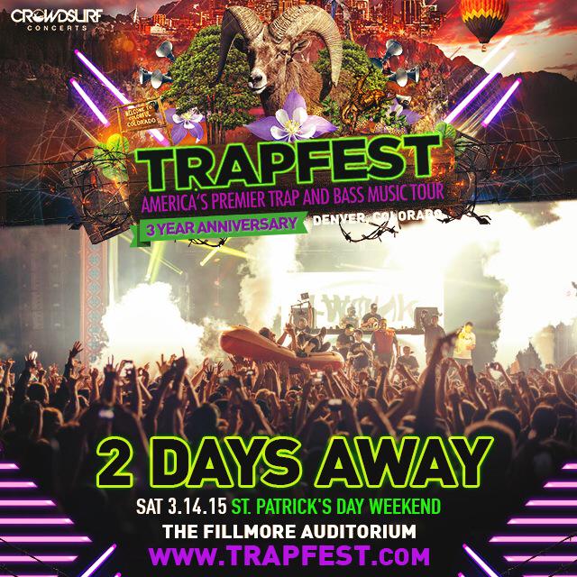 TRAPFEST's tweet photo. 2 DAYS AWAY!! #TRAPFESTBLACKOUT http://t.co/IeQsPKAT14