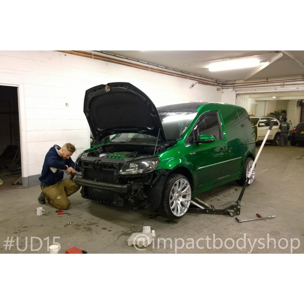 ImpactBodyshop's tweet photo. Getting ready for #ultimatedubs this weekend. The Caddy will need to look her best. 4am drive. #ud15 #udprep http://t.co/nvfb3gMeM0