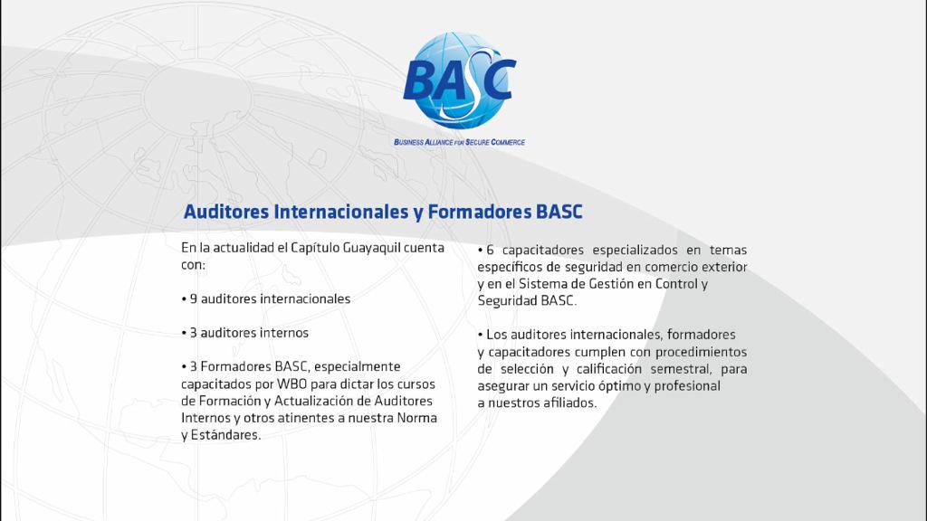 jemc22's tweet photo. #BASC2010a2015 alcanzamos número récord de auditores internacionales siendo @BASCGuayaquil @BASCEcuador http://t.co/ZEK2lz4TsI