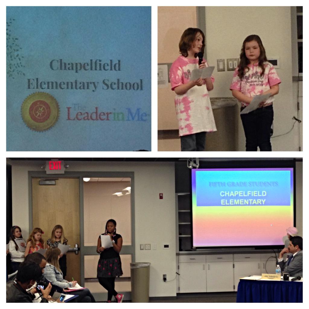GahannaJeffersn's tweet photo. Thanks #ChapelfieldES students for sharing a/b #TLIM and the impact on school culture, with the #GJPS BOE! @SheaReed http://t.co/1FH0oc1U7k