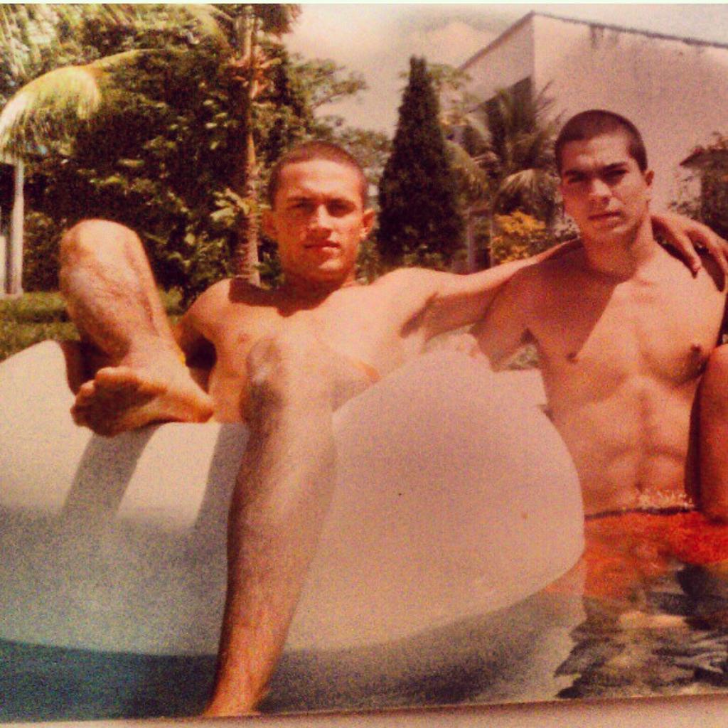 Happy birthday to my cousin Renzo Gracie!!(pic from the 80s.Renzo and me shaved heads  ) 
