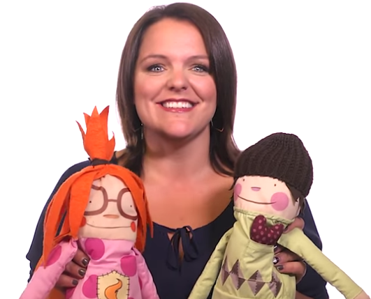 within_me_now's tweet photo. Friend and Founder Janell with the First Two Characters Rusty and Amber!  Available on http://t.co/PZH0PocA0r http://t.co/IFwle0AXnh