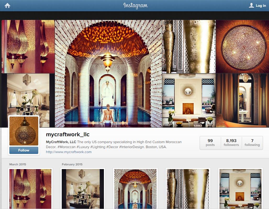 Follow us on Instagram for your daily Moroccan inspiration! #Moroccan #Luxury #Decor #InteriorDesign #Home #Lighting.