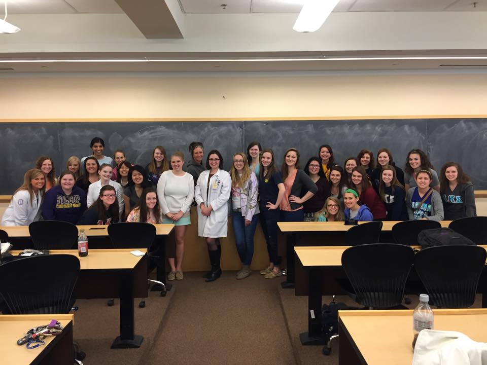 LKSAlphaZeta's tweet photo. The Lambs of Lambda Kappa Sigma celebrated Hygeia Day by hosting a presentation on vaccines as given by Dr. Challen! http://t.co/V1M53nzcHB