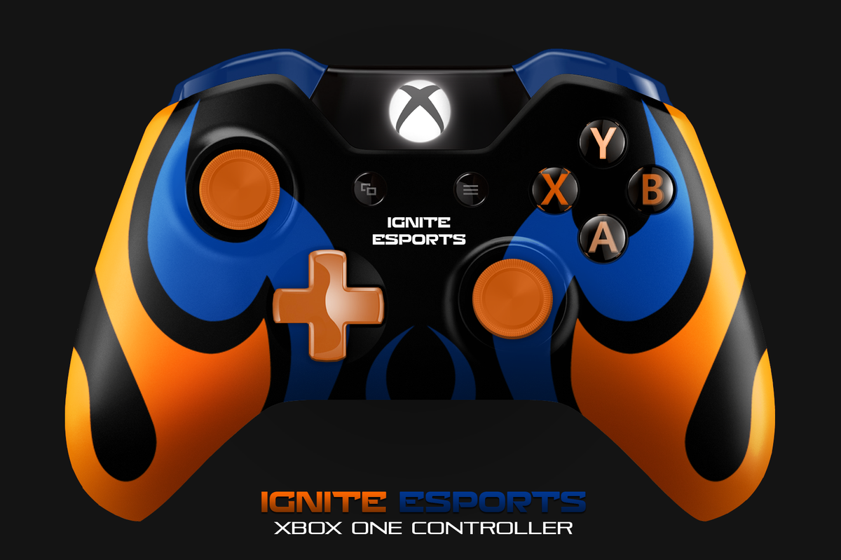 HeatwaveDesigns's tweet photo. Controller mockup for @IgniteEsportsHQ 

Rt's and Fav's appreciated! http://t.co/xJ3HNqqYv8