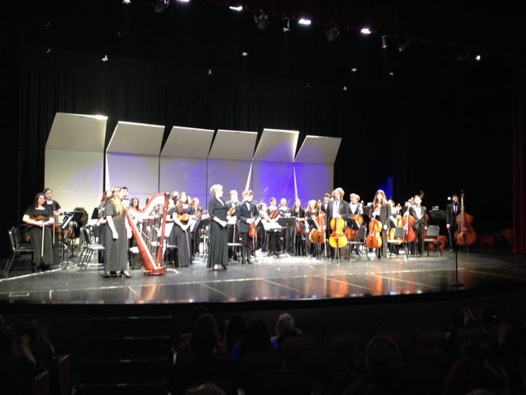 Sandburg Orchestra concert ends with a way cool nod to heavy metal. Fantastic!