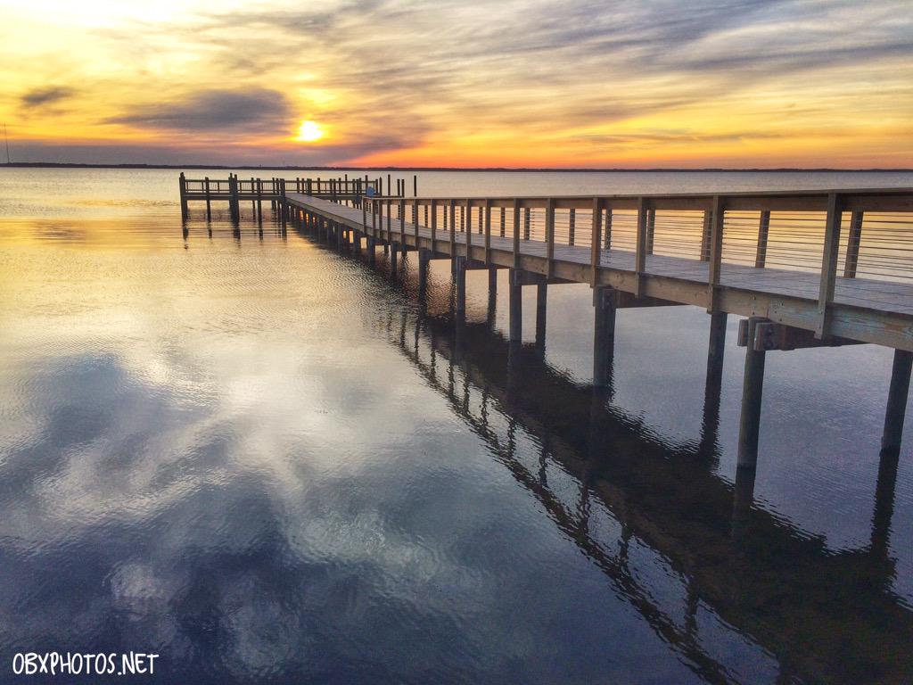 OBX Photos on Twitter "Beautiful sunset over the Currituck Sound in