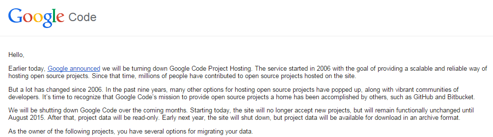 MorozDigital's tweet image. #GoogleCode RIP