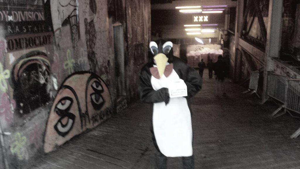 partyboxnyc's tweet photo. Who is #PartyPenguin ? Have you seen him around NYC? #PartyinaBox http://t.co/30z78KJnOd