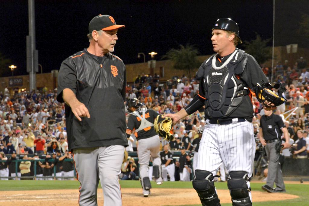 MLB's tweet image. That escalated quickly. #FerrellTakesTheField