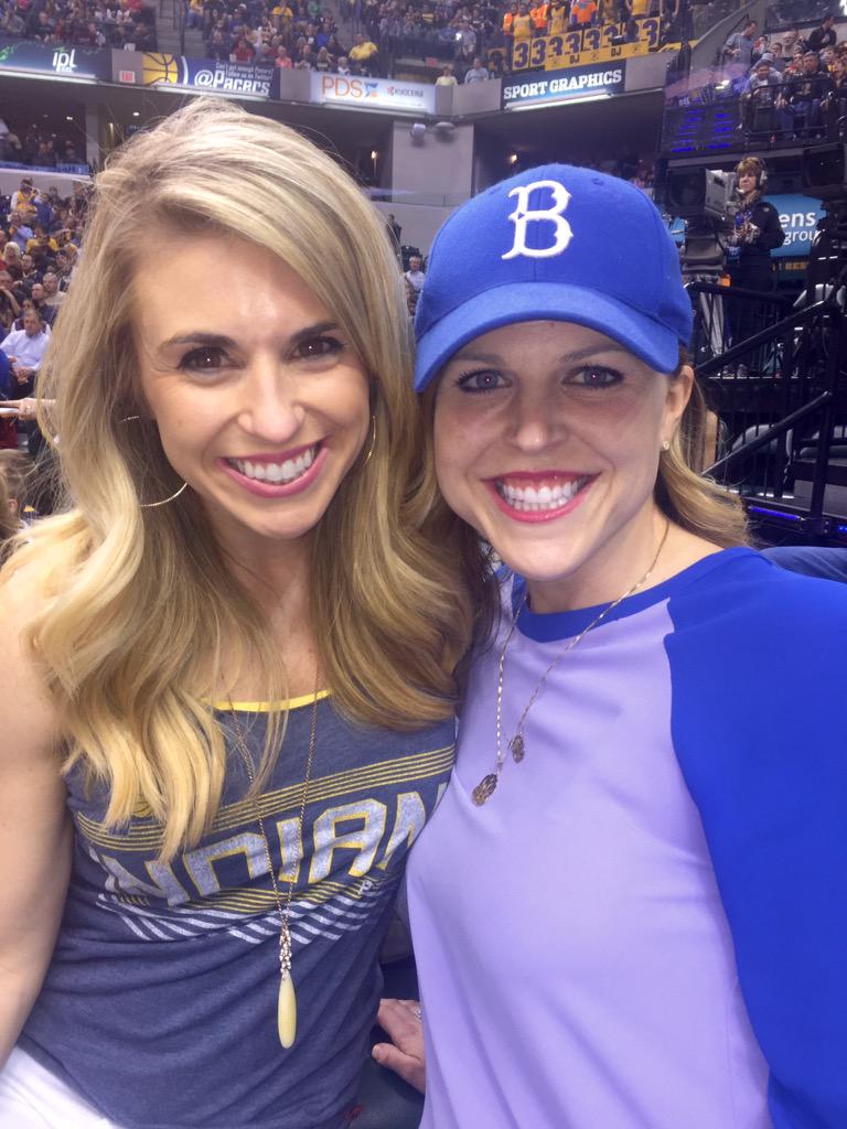 LarraOverton's tweet photo. A few extra minutes of #Pacers action meant more time to catch a few plays with this babe, @leahmatis! http://t.co/a8kEl2k3lT