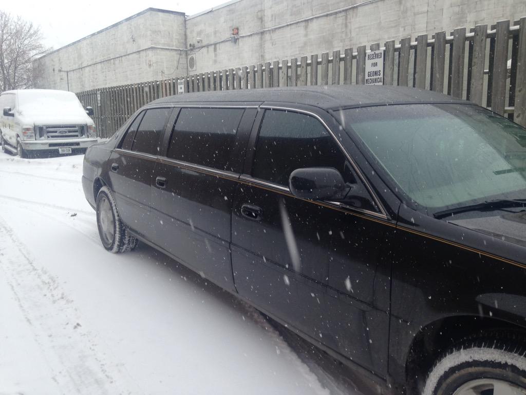 KnightLimo's tweet image. A teaser here. When snow was still falling.