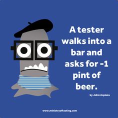 UK_Sogeti's tweet photo. Another Software Tester Walks into a Bar... #TestingJoke #TestingCartoon Thanks @testingclub! :) http://t.co/TId2fEvDiv