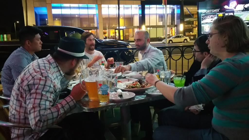 DBohrisch's tweet image. Enjoying the @SalesForce @SalesforceDevs #LASFDUG afterparty w/ @SForceBeWithYou @joncline ... Wheres @TheChrisDuarte