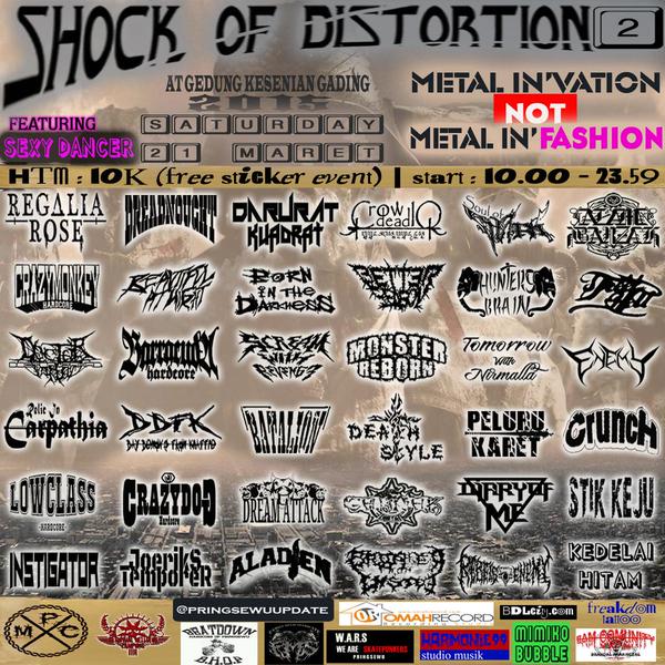 "Shock of Distortion#2 " at gedung kesenian gadingrejo 21 maret 2015. HTM:10k #SUPPORT #RESPECT !!! <a href="/REGALIAROSE_IDC/">REGALIA ROSE</a>