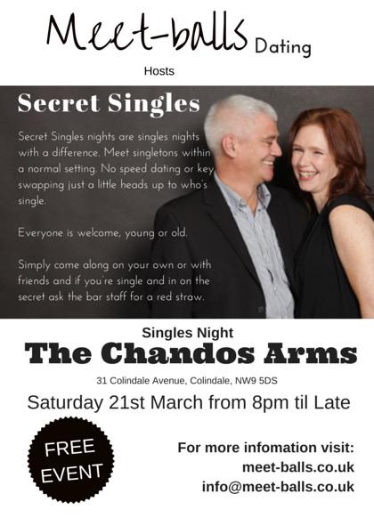 meetballs1's tweet photo. Meet-balls dating's next #SecretSingles night @ChandosArmsPub Saturday 21st March. http://t.co/PzvylOW9vH