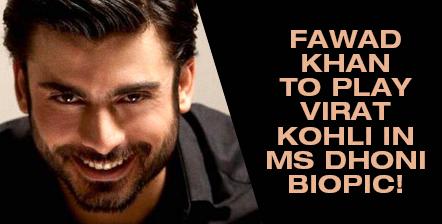 bollywoodmixer's tweet photo. Mixer Gossip: #FawadKhan to play #ViratKohli in #MSDhoni Biopic! Read on: http://t.co/cO2ZzBTmhg http://t.co/nLJWaz09Fs