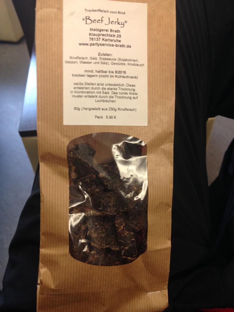 Morgens 9 Uhr in Deutschland. Das 2. Frühstück ist angesagt und danach ein "BAM-Training" in Ettlingen. 😉