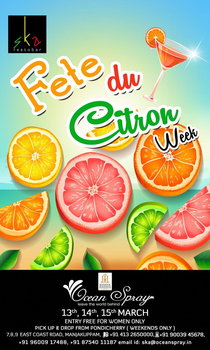 OceanSprayPondy's tweet photo. Celebrate the Citrus Season with us! Enjoy the Variety of Beverages.Let's do the tangy tango!!! @OceanSprayPondy/ SKA http://t.co/MBYubF2yEp