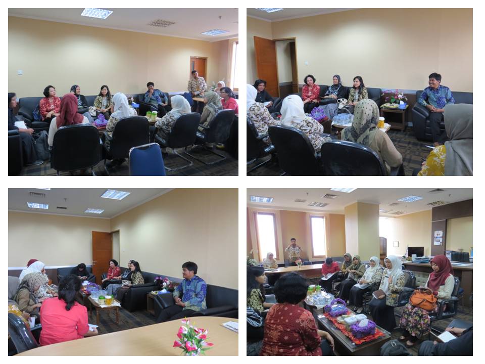 Kamis 12 maret 2015 Kepala BPMK  menerima Kunjungan Tim Kementerian Pemberdayaan Perempuan dan Perlindungan anak