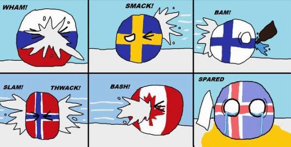 ポーランドボールbot 雪国最強決定戦 国名 危険度 ノルウェー 低 カナダ 中 フィンランド 高 飲酒時 ロシア 中 スウェーデン 低 アイスランド 0 雪国最強の座に就いたのは 南極 国 Polandball ポーランドボール T Co Jv12dlzthk Twitter