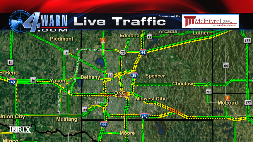 kfor's tweet image. Assume ALL roads are slick and icy, if they're not still covered with snow. Even interstates are glazed with ice.