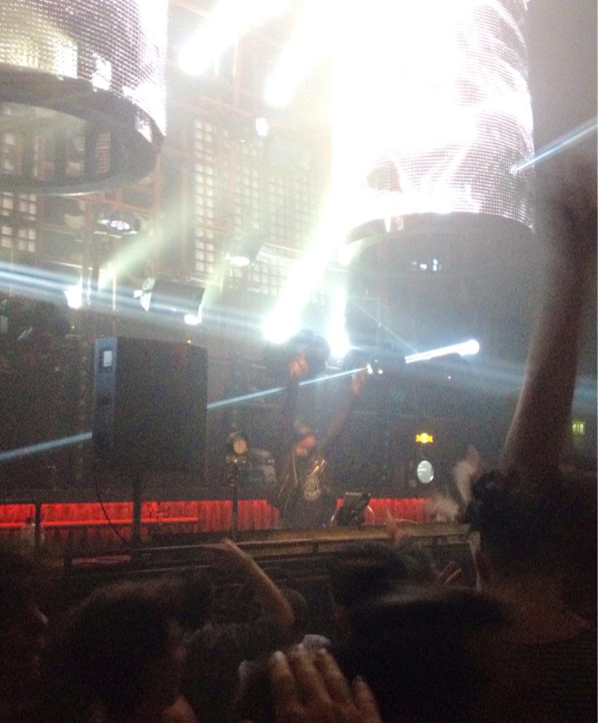 celinethut's tweet photo. Yesterday was total madness at @nastytrash with @BloodyBeetroots !! 👌🙌 http://t.co/aJXnxsZBCr