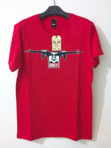 Obey Red.  Size M &amp; L. Idr 60rb more info invite : 20E651C2 #BROW