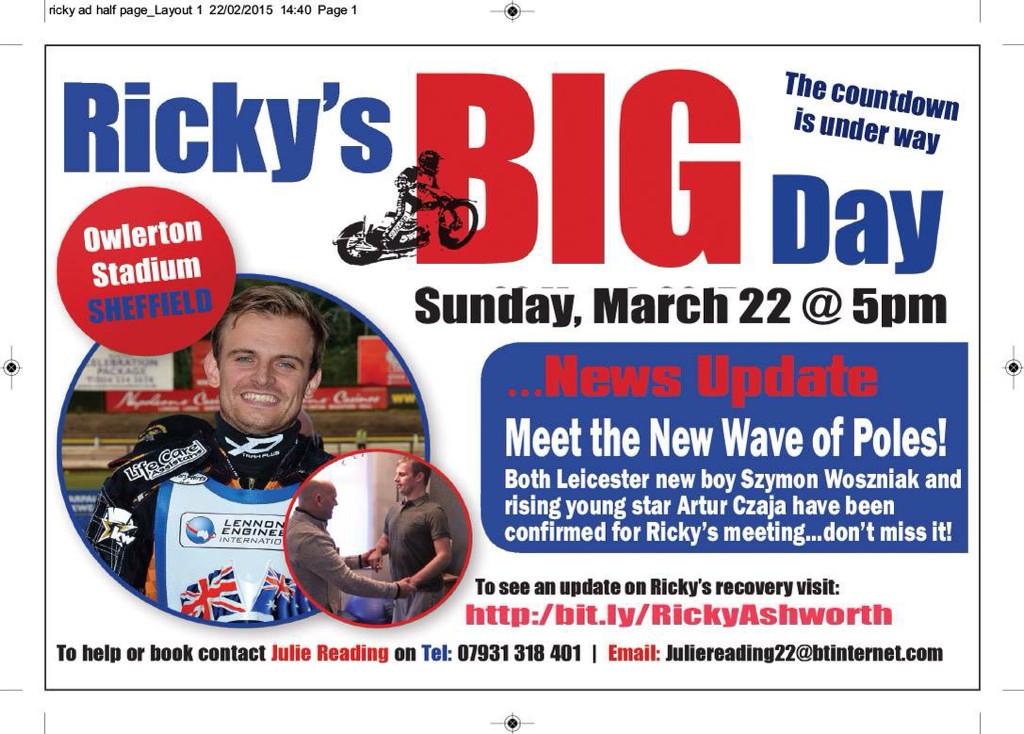 ossetttiger's tweet image. Not long now #speedway #supportRicky