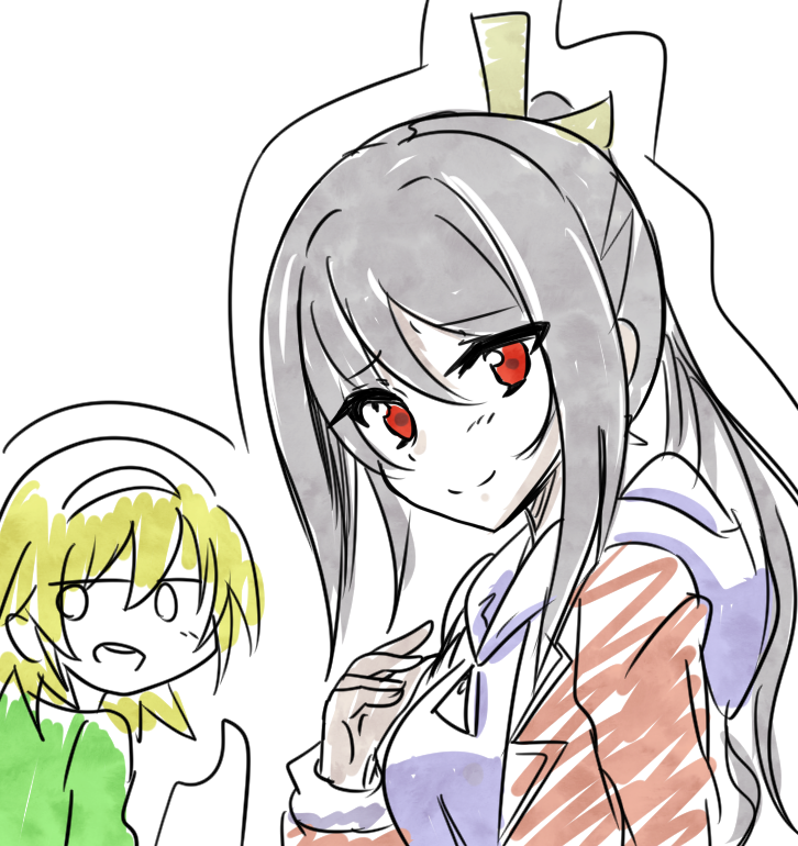 mocachan0813's tweet photo. @newmoca2015 銀色の子はルチアちゃん。友達。後ろの獣はダンくん。マスコット。３人合わせて「モダンカルチャー」お後がよろしいようで。思い出せたかな？頑張ってね http://t.co/Zw9scg1ExS