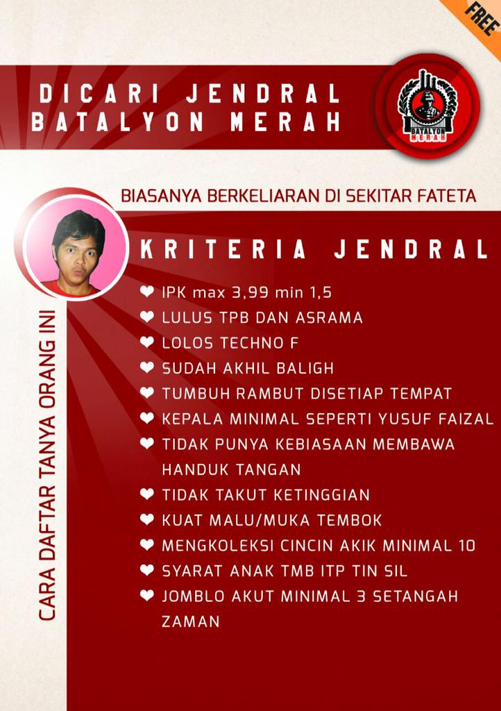 BatalyonMerah.Mencari @infoFATETA <a href="/himatetalk/">HIMATETA IPB</a> <a href="/Himitweepa/">Himitepa IPB</a> <a href="/Himalogin/">Himalogin</a> <a href="/himatesilIPB/">kominfo_himatesil</a> <a href="/tweetIPB/">Kabar Kampus IPB</a> <a href="/bemkmipb/">BEM KM IPB</a> #WeBurnThemAll