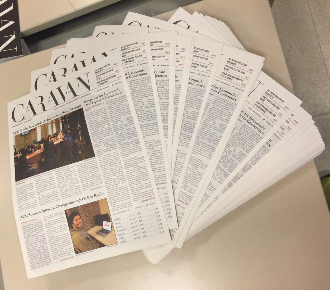 Caravan_AUC's tweet image. Go pick up your copy if you haven't yet and read the #Caravan's second issue! 📰📰
#AUC #SecondIssue