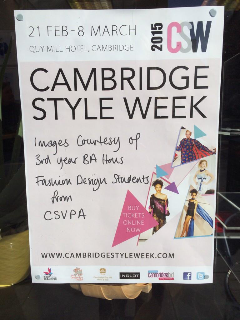 BridgesCamb's tweet photo. A love sunny morning to show off our #CambridgeStyleWeek display. Our dishes are pretty stylish too! http://t.co/RU7pkWRJJl