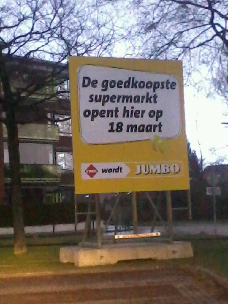 Op 18 maart openen wij de deur als Jumbo Van Andel!