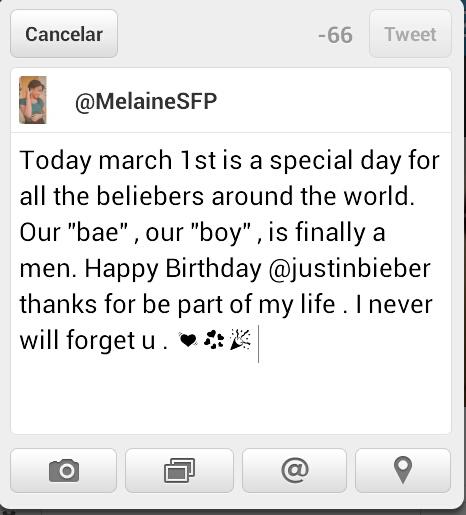 MelaineSFP's tweet photo. @justinbieber http://t.co/5e8mR6xAP2
