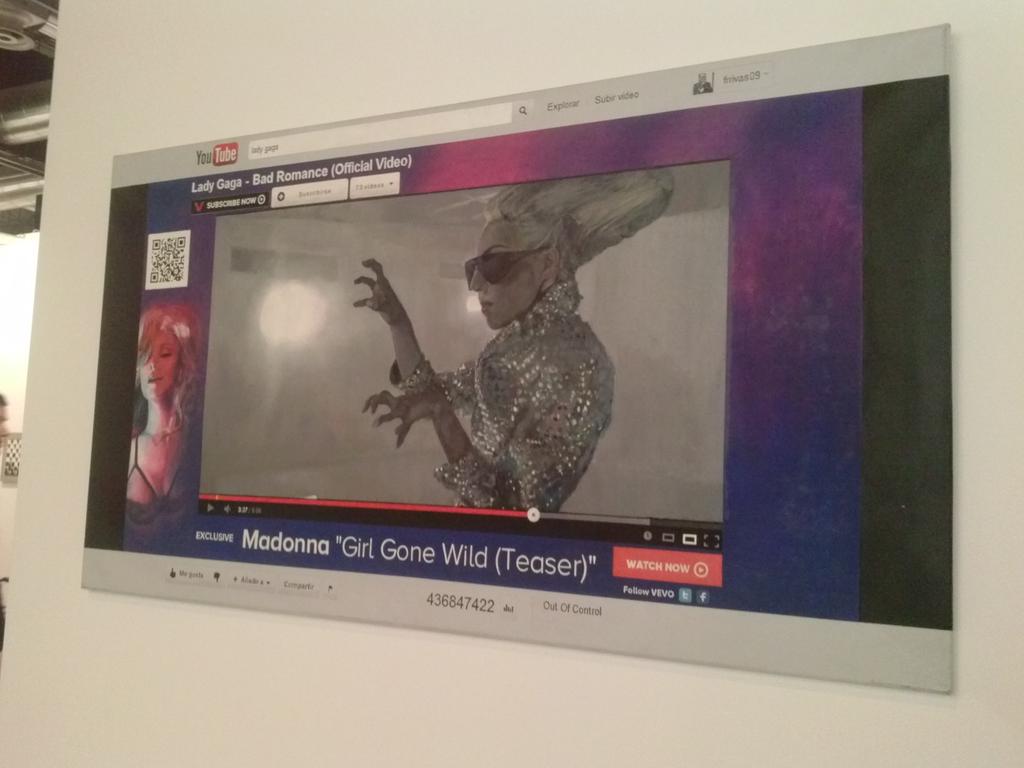 GranAngularRevi's tweet image. Aunque no lo creais, es un óleo sobre lienzo. #ARCO2015