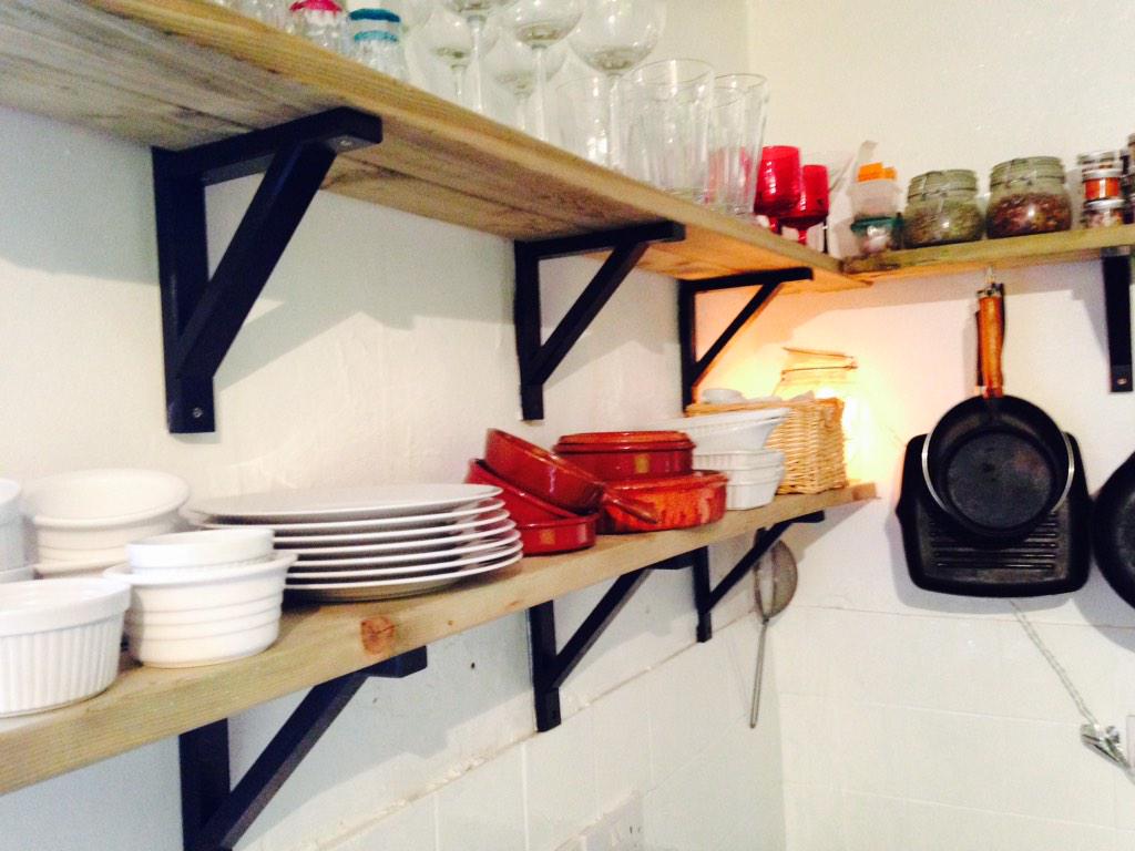 Karl_Morley_'s tweet image. Remodelled the kitchen this weekend for around £60. Chaby chic French open plan #cooksKitchen  time to cook