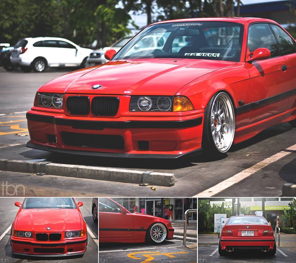 BMW e36 FAN on Twitter: "#bmw #e36 #stance #lowered #red #coupe #clean