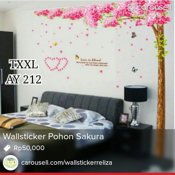 relizashop_'s tweet photo. Menjual Wallsticker Pohon Sakura Rp50,000 https://t.co/h0DtembBmU #carousell @carousell_id http://t.co/9f7PUp3Kl0