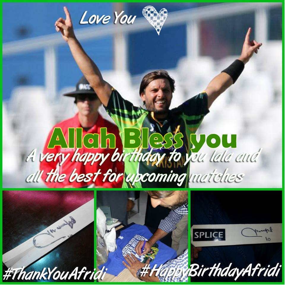  Happy Birthday to the one and
only... Shahid Afridi! 