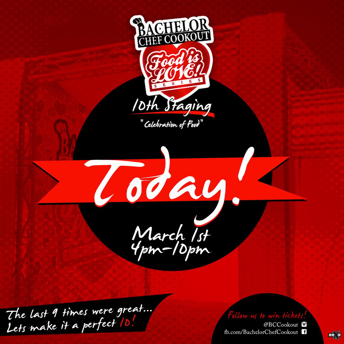 BCCookout's tweet image. Bachelor Chef Cookout TODAY!!!!