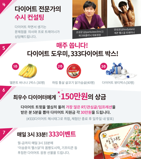 pigmijinz's tweet photo. 다이어트 체험단을 모집해요. 헬스걸 권미진과 함께하는 #333다이어트 ! @pigmijinz 팔로한 뒤 #333다이어트 해시태그 달고 다이어트 각오를 남기면 신청 완료! *신청기간3/2(월)~3/13(금) http://t.co/lh21zw2gg3