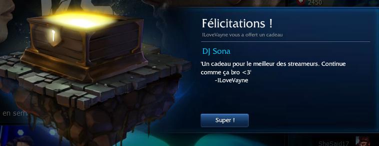 WAT
Je me connecte sur LoL je vois ça MERCI LE FREROT ♥